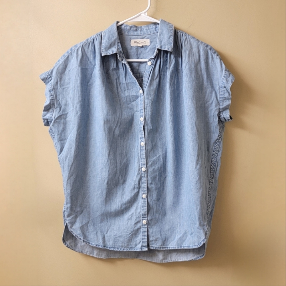 Madewell Chambray Oversized Button-down size XS